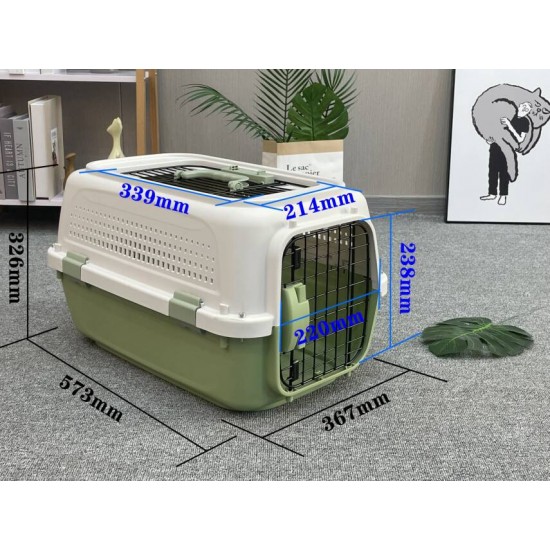 2 Metal Kapılı Kedi Taşıma Çantası Büyük BH-2S
