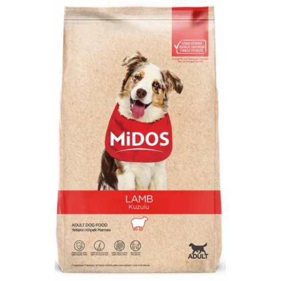 MİDOS Kuzu Etli ve Pirinçli Yetişkin Köpek 15 kg