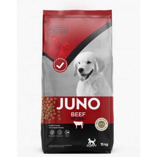 JUNO Sığır Etli Yavru Köpek (Tüm Irklar İçin) 15kg