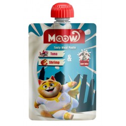 Moow Taze Ton Balıklı&Karidesli Keçi Sütlü Kedi Et Ezmesi 90gr